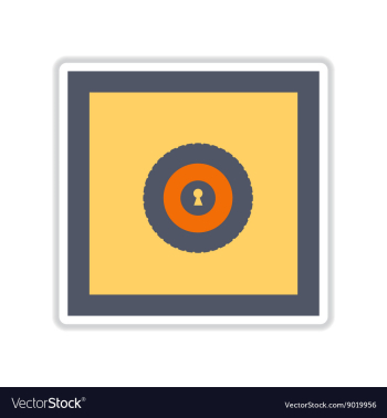 Paper sticker on white background background safe vector image Paper sticker on white background background safe vector image