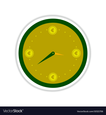 Paper sticker on white background time is money vector image Paper sticker on white background time is money vector image
