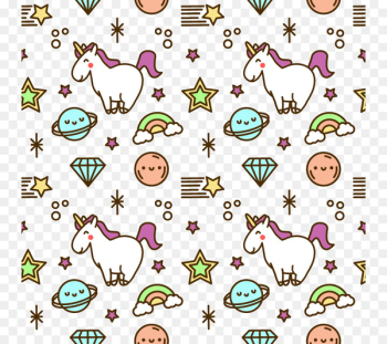 Paper Unicorn Adhesive Partition wall Wallpaper - Vector Unicorn 