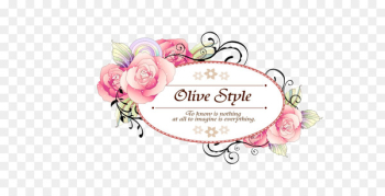 Paper Wedding invitation Material Label - Flower Border Paper Wedding invitation Material Label - Flower Border