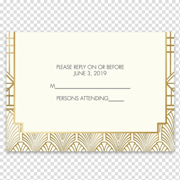 Paper Wedding invitation RSVP Wedding reception, wedding transparent background PNG clipart