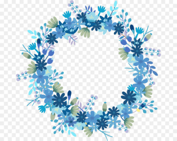 Paper Wreath Flower Blue Gift - Floral Wreath Paper Wreath Flower Blue Gift - Floral Wreath