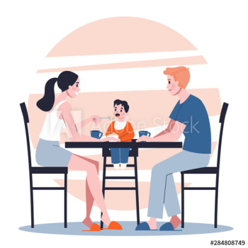 Parent feed child Parent feed child