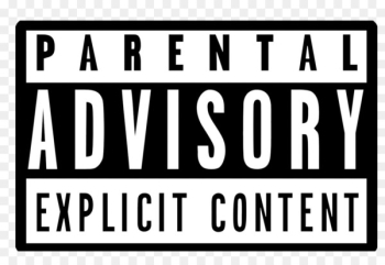 Parental Advisory Logo Sticker Label - Parental Advisory Transparent Png 