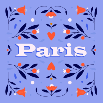 Paris city lettering Free Vector Paris city lettering Free Vector