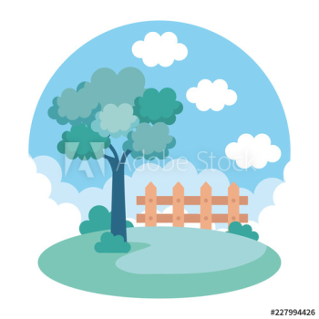 park landscape scene icon park landscape scene icon