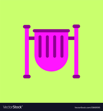 Park trash urn vector image Park trash urn vector image