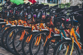 Parked Racing Bicycles Parked Racing Bicycles