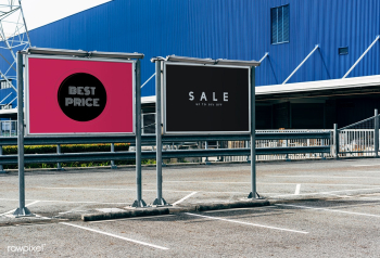 Parking lot with advertising boards | Free stock psd mockup - 534688 Parking lot with advertising boards | Free stock psd mockup - 534688