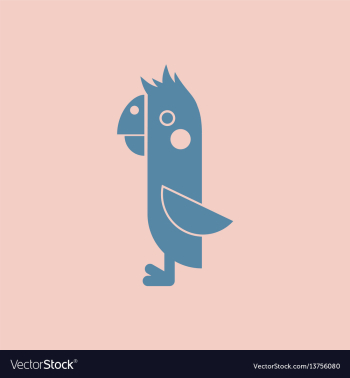 Parrot cockatoo parrot bird vector image Parrot cockatoo parrot bird vector image