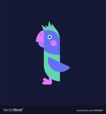 Parrot cockatoo parrot bird vector image Parrot cockatoo parrot bird vector image