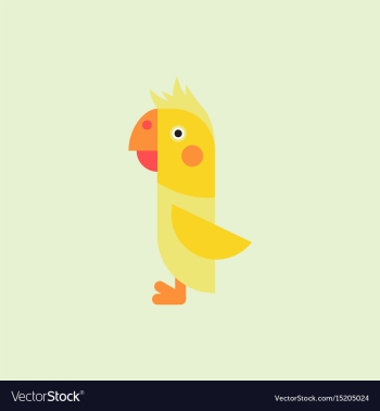 Parrot cockatoo parrot bird vector image Parrot cockatoo parrot bird vector image