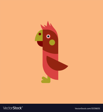 Parrot cockatoo parrot bird vector image Parrot cockatoo parrot bird vector image