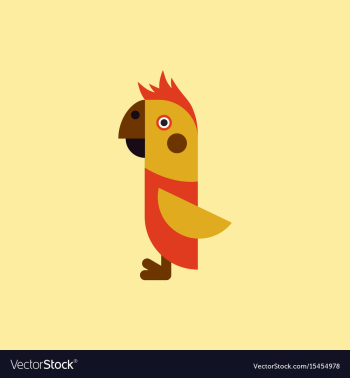 Parrot cockatoo parrot bird vector image Parrot cockatoo parrot bird vector image