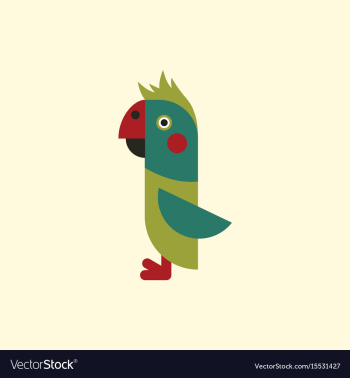 Parrot cockatoo parrot bird vector image Parrot cockatoo parrot bird vector image