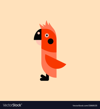 Parrot cockatoo parrot bird vector image Parrot cockatoo parrot bird vector image