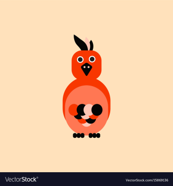 Parrot cockatoo parrot bird vector image Parrot cockatoo parrot bird vector image
