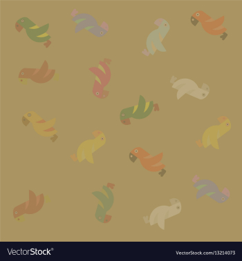 Parrots poster background vector image Parrots poster background vector image
