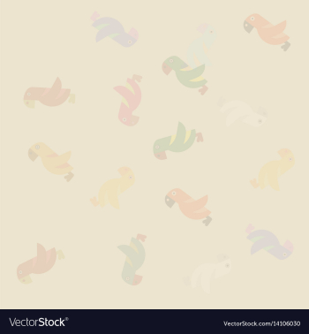 Parrots poster background vector image Parrots poster background vector image