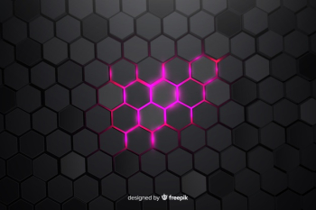 Partially lit technological honeycomb background Free Vector Partially lit technological honeycomb background Free Vector
