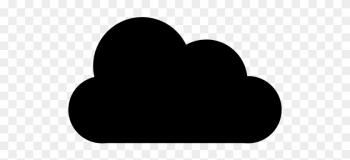 Partly Cloudy Symbol Icon - Cloud Black Partly Cloudy Symbol Icon - Cloud Black