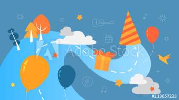 Party concept illustration Party concept illustration