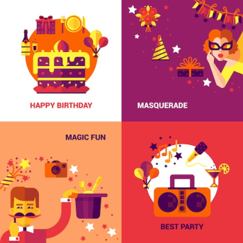 Party Concept Set Party Concept Set
