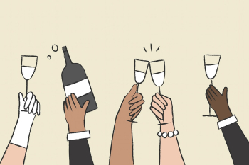 Party doodle hands holding drinks… | Free stock illustration | High Resolution graphic