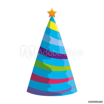 party hat celebration icon vector illustration party hat celebration icon vector illustration