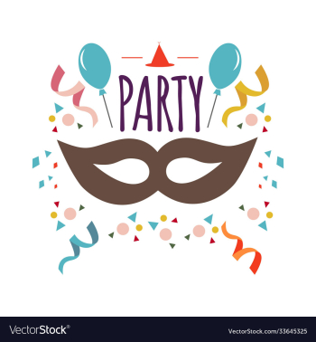 party mask template design