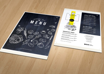 Party Menu Card - Graphic Folks
