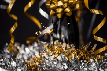 Party Sparkler With Shiny Decor Party Sparkler With Shiny Decor