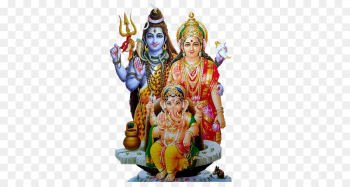 Parvati, Ganesha, Shiva, Hindu Temple, Statue PNG