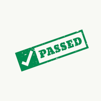 Passed stamp Passed stamp