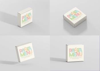 Pasta Carton Box Mockups