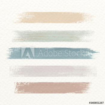 Pastel acrylic brush stroke vector