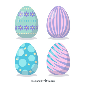 Pastel color easter egg collection Pastel color easter egg collection
