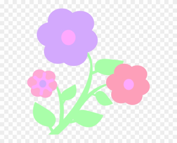 Pastel Flowers Clip Art Pastel Flowers Clip Art