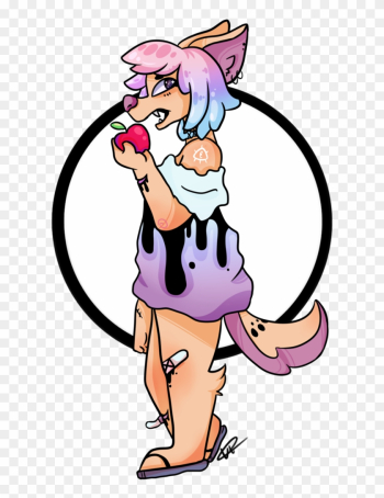 Pastel Gore Wolf White By Dreamba - Pastel