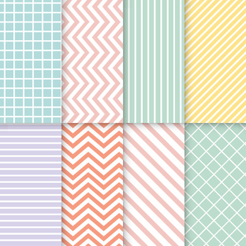 Pastel mixed seamless pattern vector set Pastel mixed seamless pattern vector set