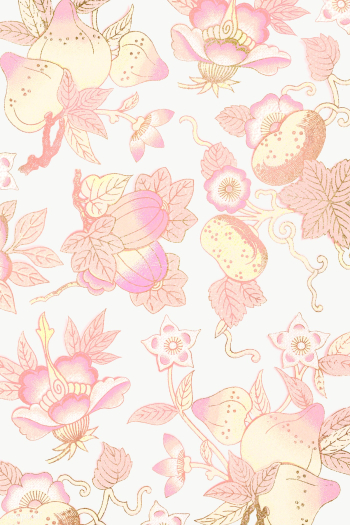 Pastel pink floral patterned background design element | Free  transparent png - 2335652