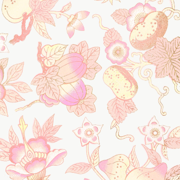 Pastel pink floral patterned background design element | Free  transparent png - 2335654