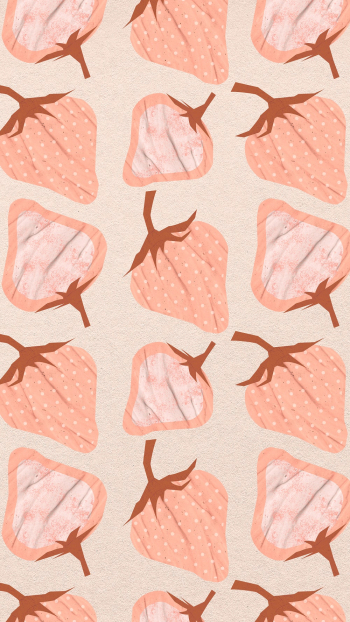 Pastel strawberry phone wallpaper, fruit | Free Photo - rawpixel Pastel strawberry phone wallpaper, fruit | Free Photo - rawpixel