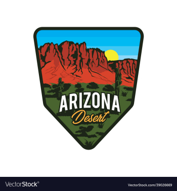 patch design arizona desert logo design patch design arizona desert logo design