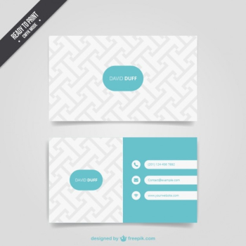 Pattern business card Pattern business card