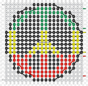 Pattern Cross-stitch Volleyball Friendship bracelet - volleyball 