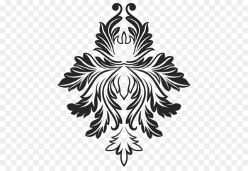 Pattern Symmetry Symbol Leaf Graphics - silver damask vector background 