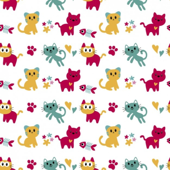 Pattern with cute cats Pattern with cute cats