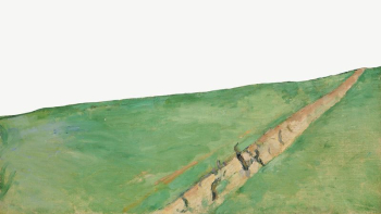 Paul Cezanne&rsquo;s Mont Sainte-Victoire border, | Free PSD Illustration - rawpixel