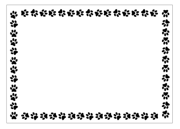 paw print border - Google Search | Digital | Paw print clip art ...